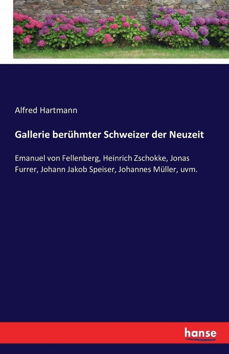 Gallerie berhmter Schweizer der Neuzeit 1