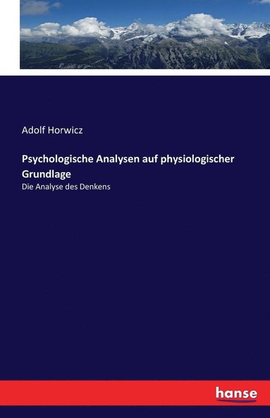 bokomslag Psychologische Analysen auf physiologischer Grundlage