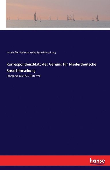 bokomslag Korrespondenzblatt des Vereins fr Niederdeutsche Sprachforschung