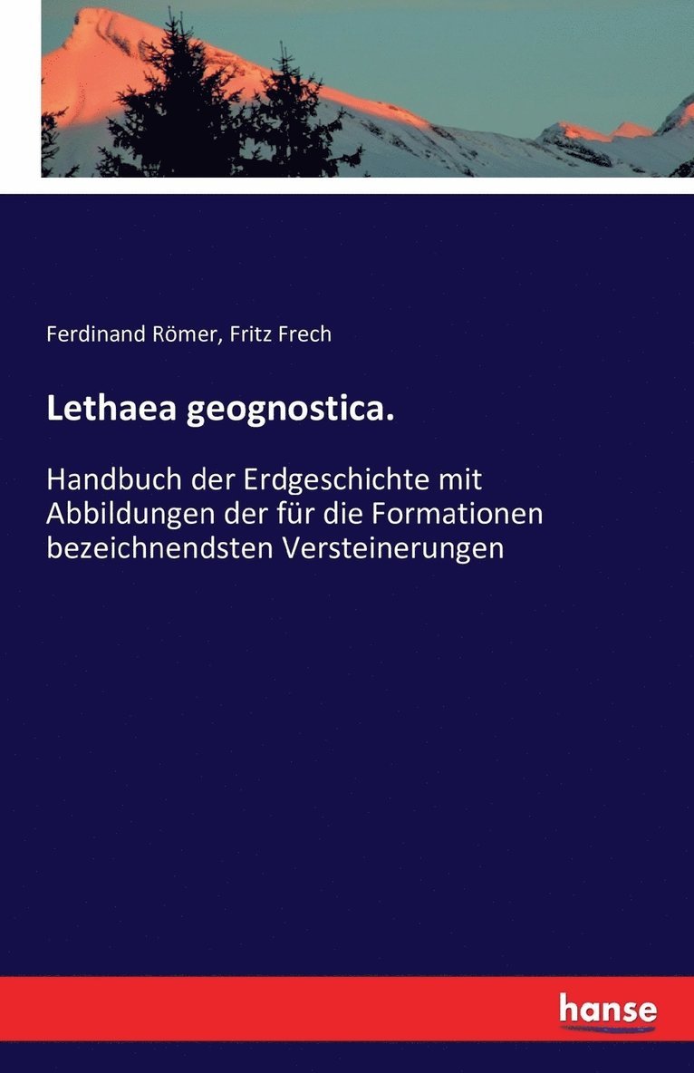 Lethaea geognostica. 1