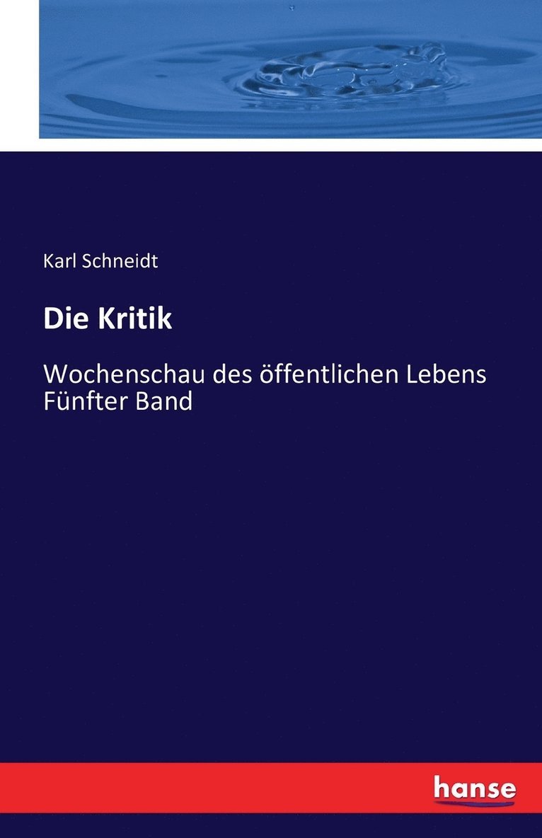 Die Kritik 1