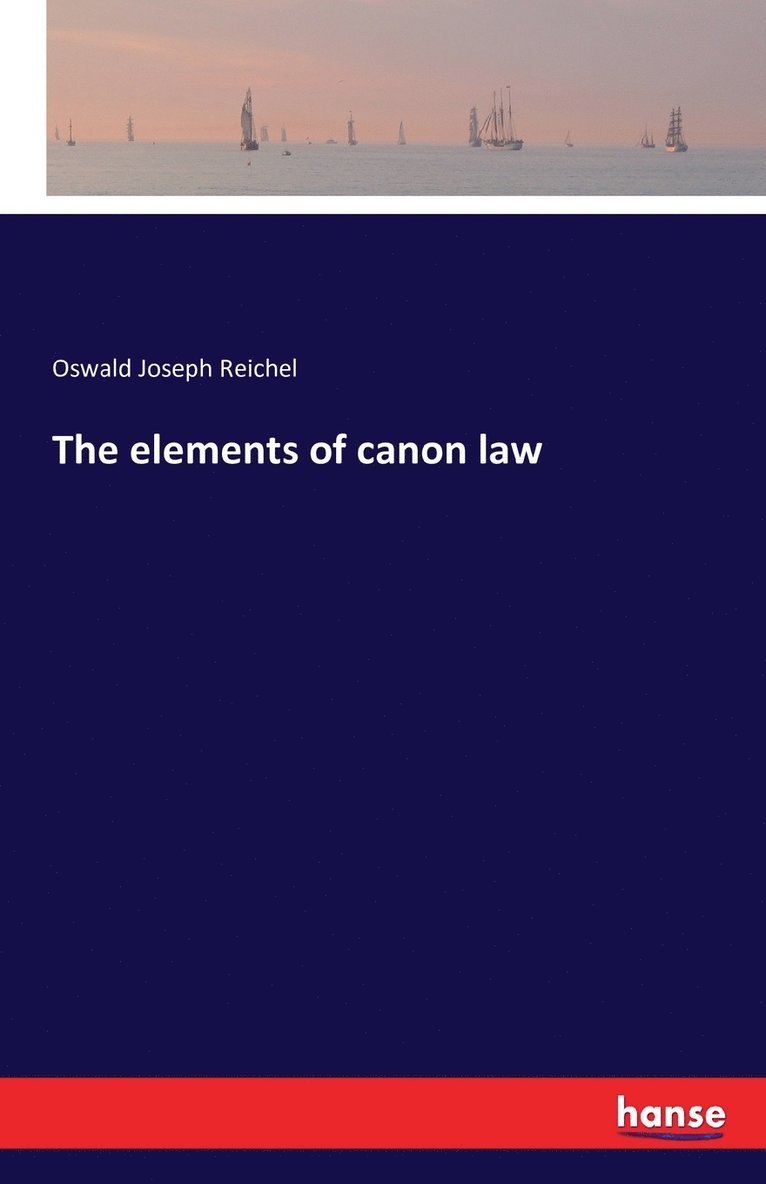 The elements of canon law 1