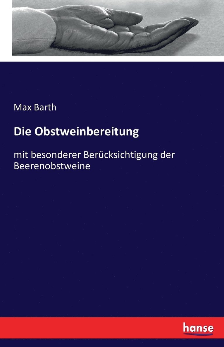 Die Obstweinbereitung 1