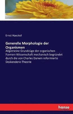 bokomslag Generelle Morphologie der Organismen