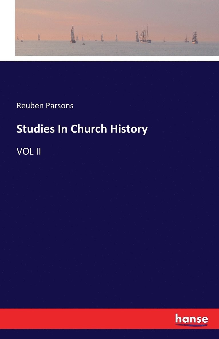 Studies In Church History 1