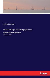 bokomslag Neuer Anzeiger fr Bibliographie und Bibliothekwissenschaft