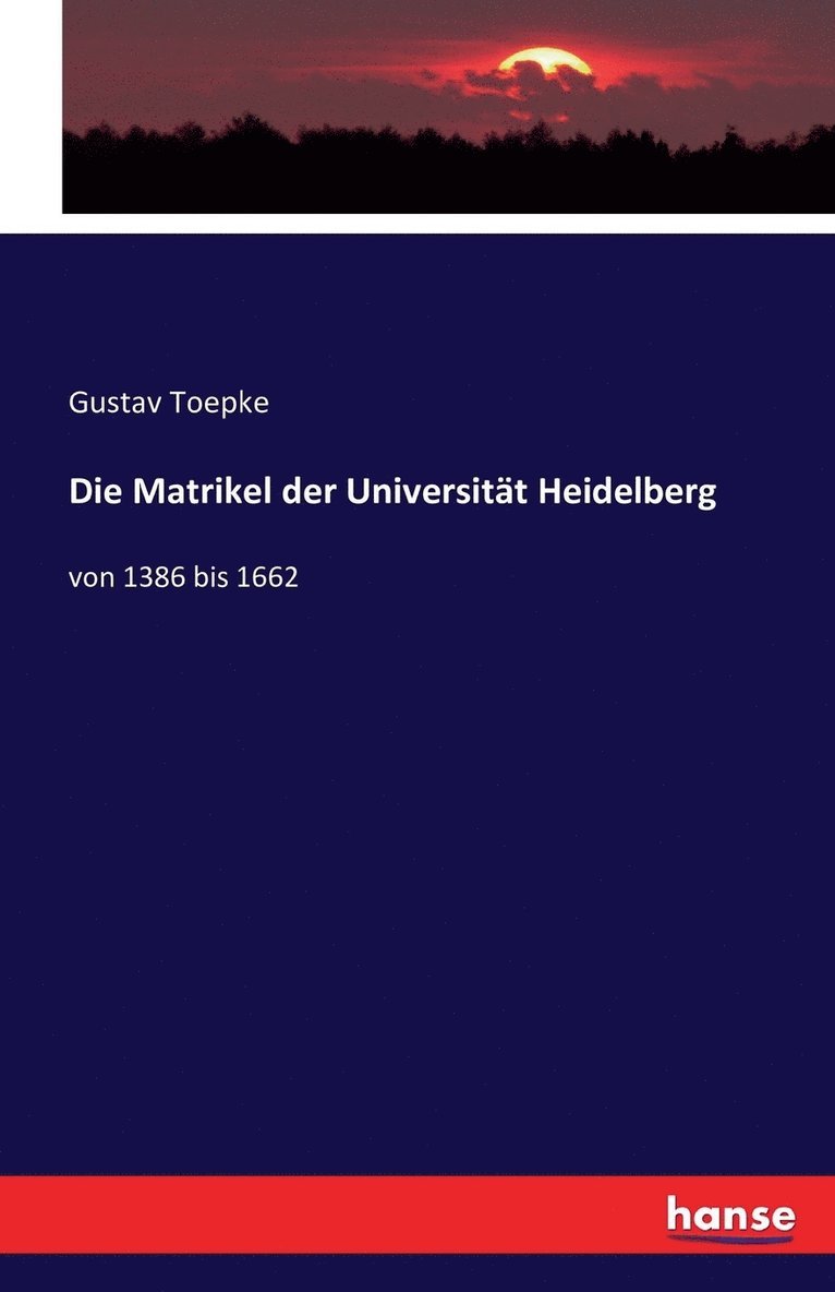 Matrikel der Universität Heidelberg