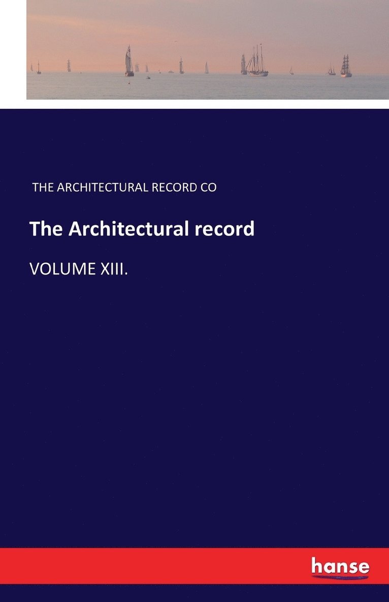 The Architectural record 1