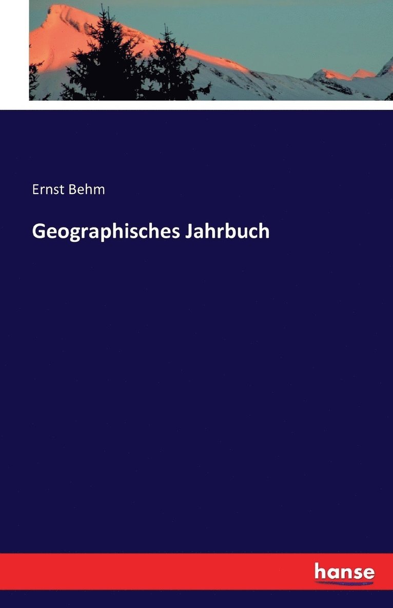 Geographisches Jahrbuch 1