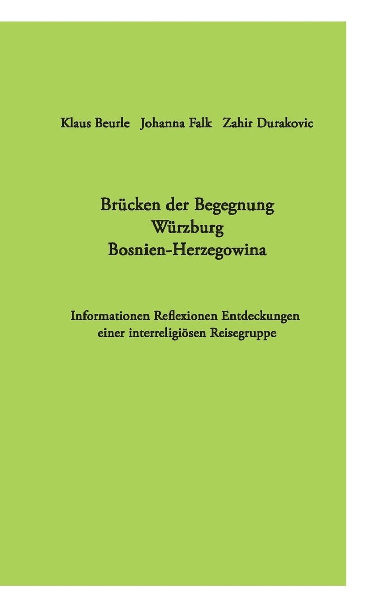 Brucken der Begegnung Wurzburg Bosnien-Herzegowina 1