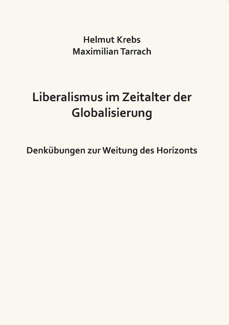 Liberalismus im Zeitalter der Globalisierung 1