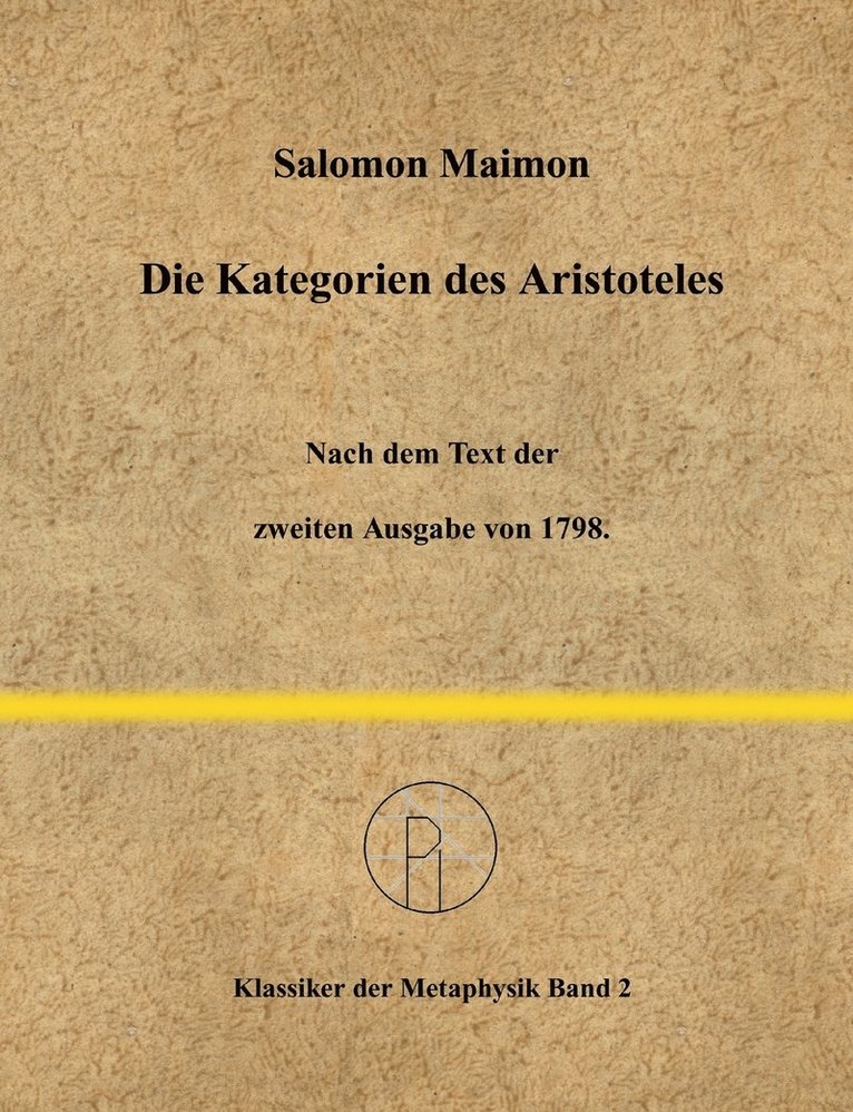 Die Kategorien des Aristoteles 1