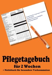 bokomslag Pflegetagebuch fr 2 Wochen - inkl. Notizbuch