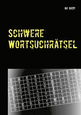 Schwere Wortsuchrtsel 1