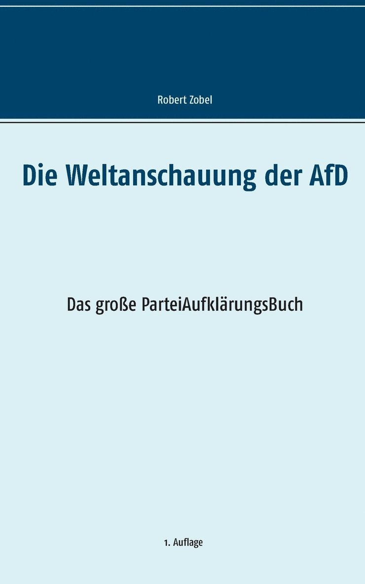 Weltanschauung der AfD