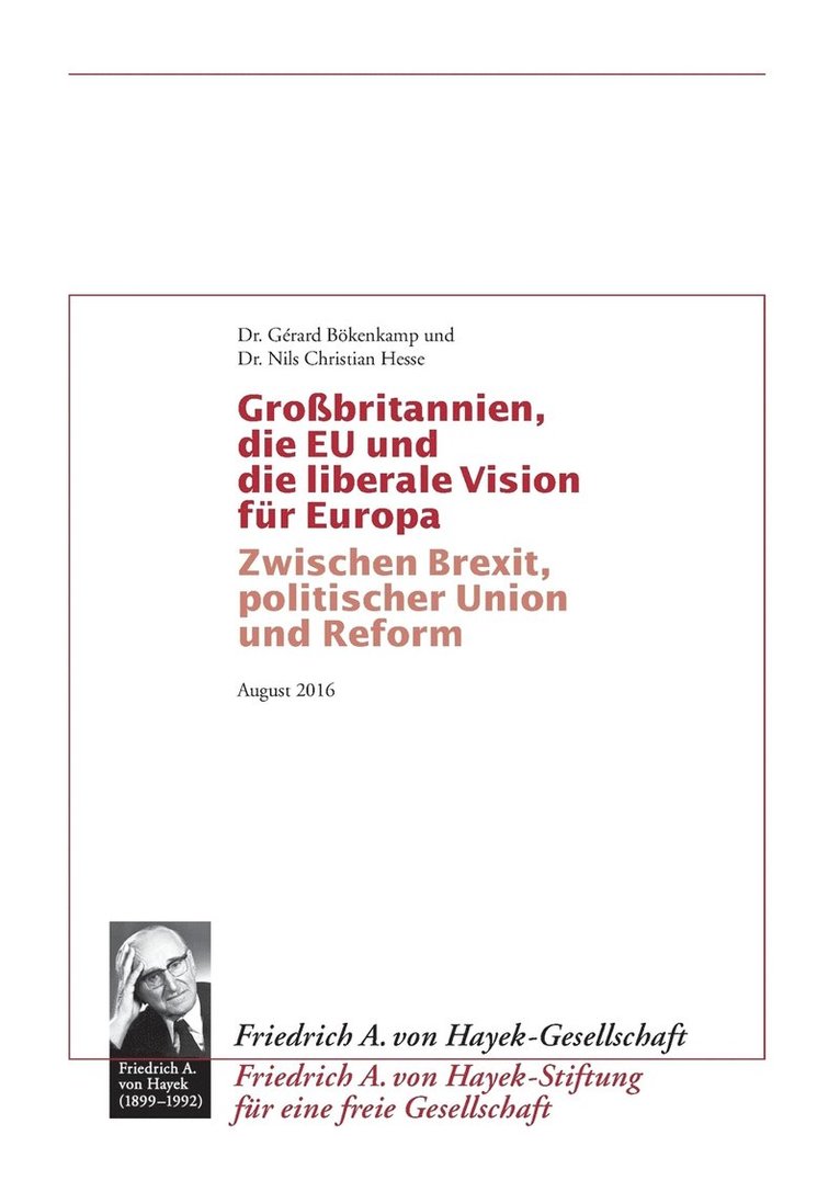 Grossbritannien, die EU und die liberale Vision fr Europa 1