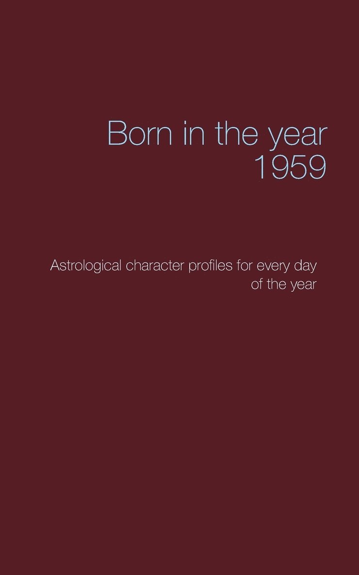 Born in the year 1959 1