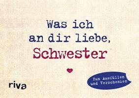 bokomslag Was ich an dir liebe, Schwester - Miniversion