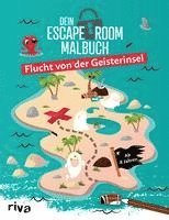 Emma Hegemann - Dein Escape-Room-Malbuch - Flucht von der Geisterinsel, Häftad