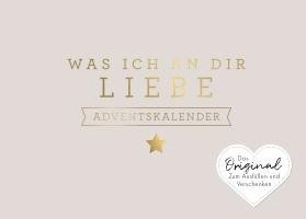 bokomslag Was ich an dir liebe - Adventskalender