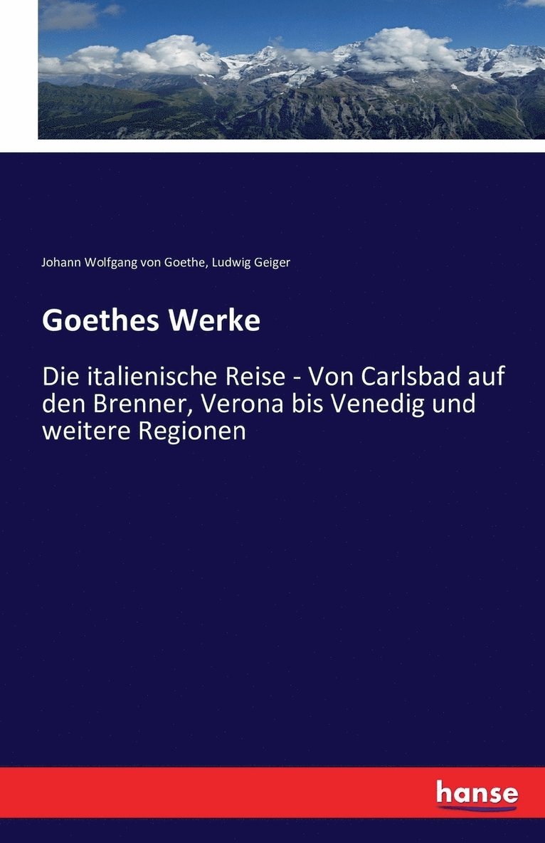 Goethes Werke 1