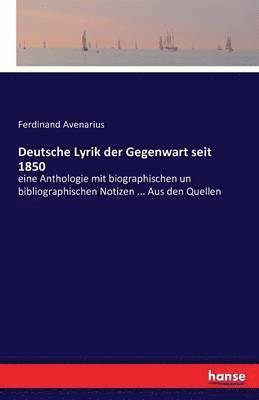 Deutsche Lyrik der Gegenwart seit 1850 1