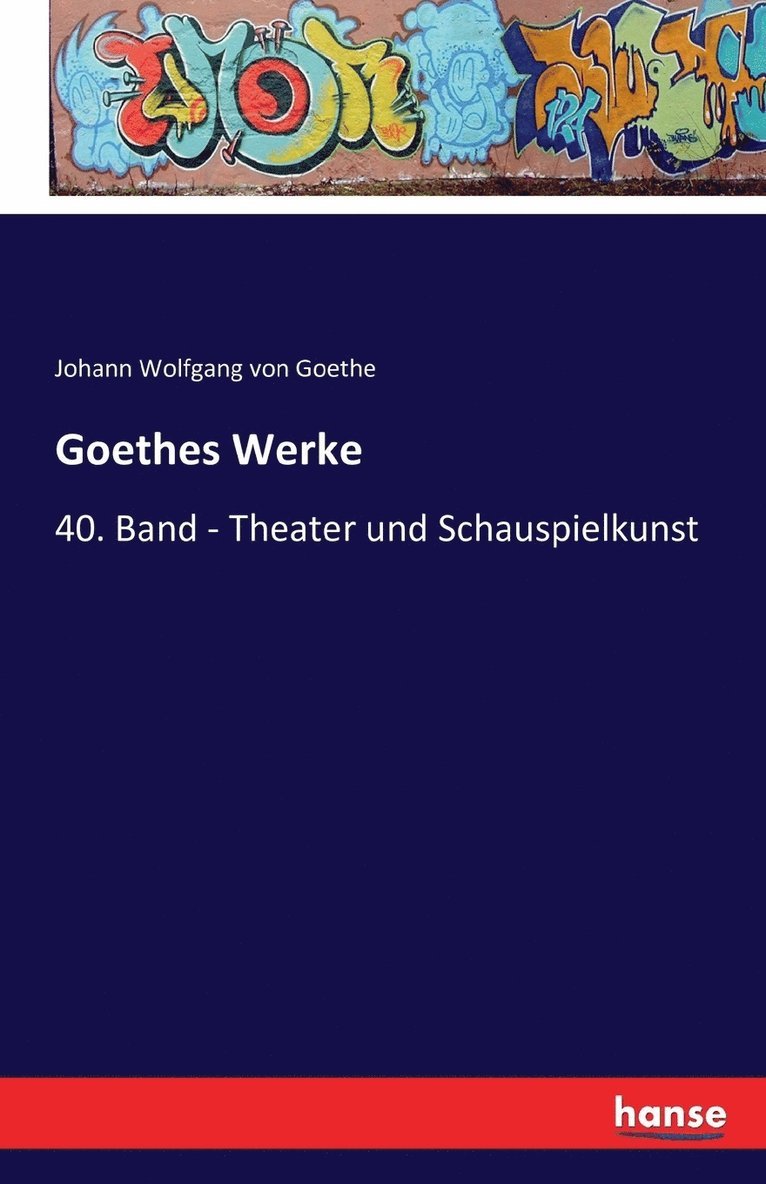 Goethes Werke 1