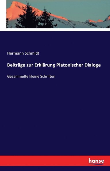 bokomslag Beitrage zur Erklarung Platonischer Dialoge