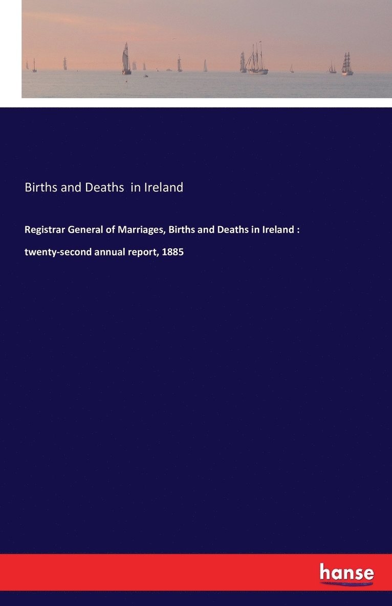 Registrar General of Marriages, Births and Deaths in Ireland 1