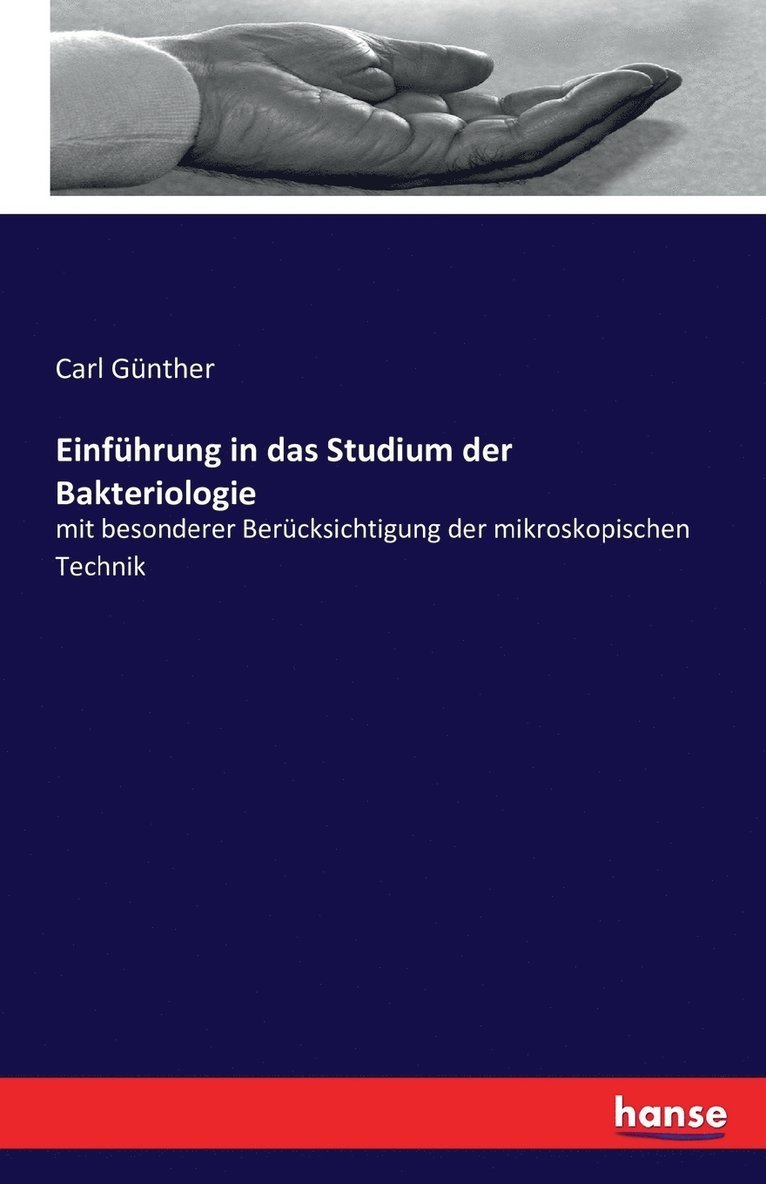 Einfhrung in das Studium der Bakteriologie 1