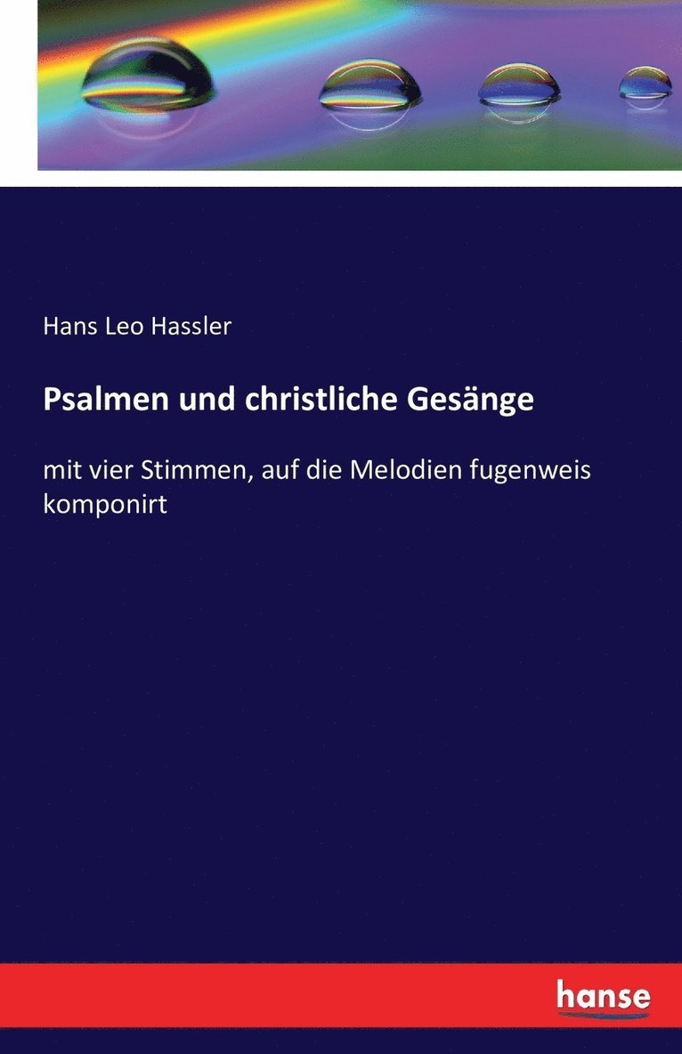 Psalmen und christliche Gesnge 1