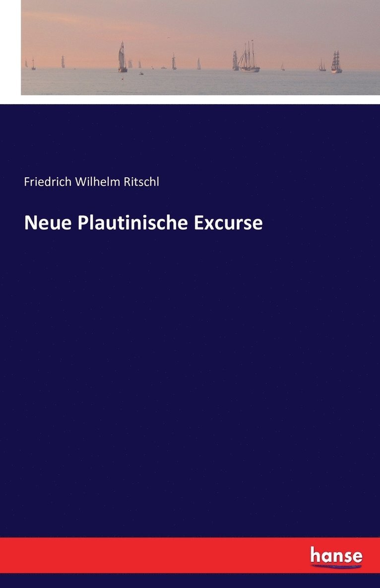 Neue Plautinische Excurse 1