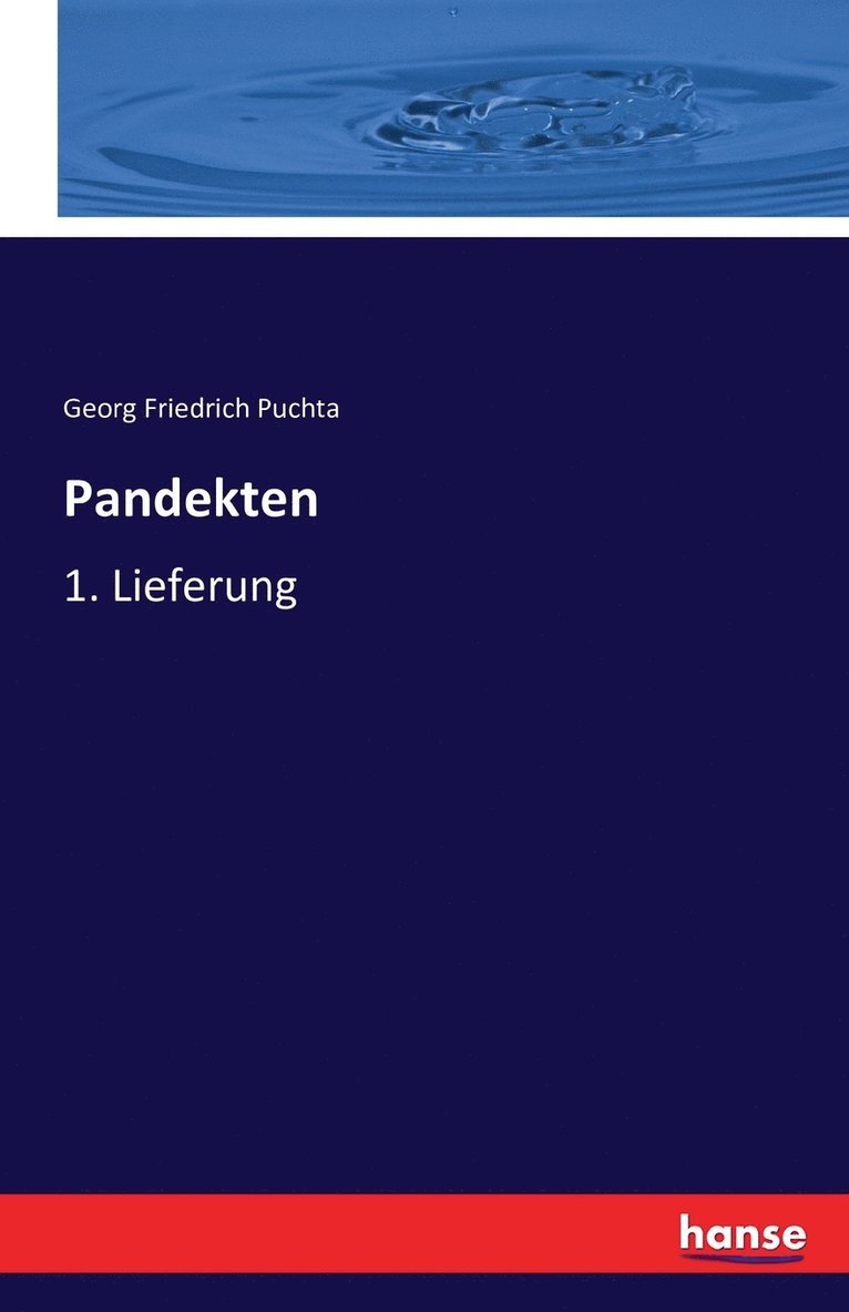 Pandekten 1