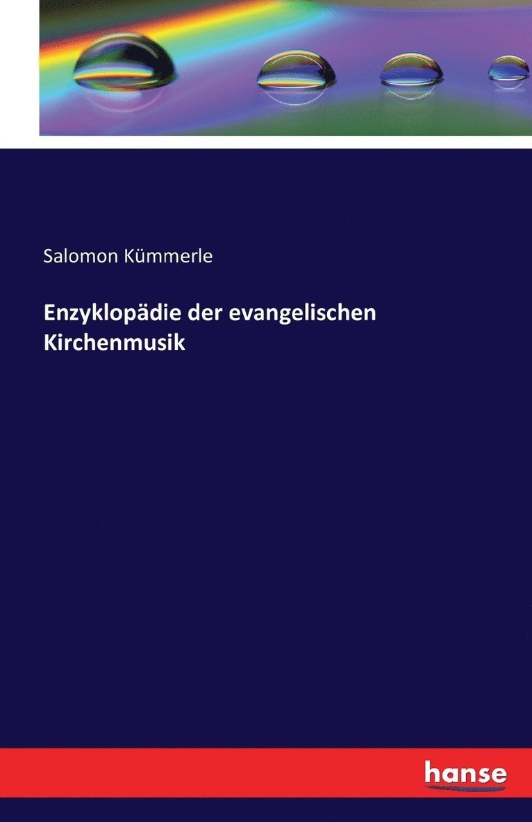 Enzyklopdie der evangelischen Kirchenmusik 1