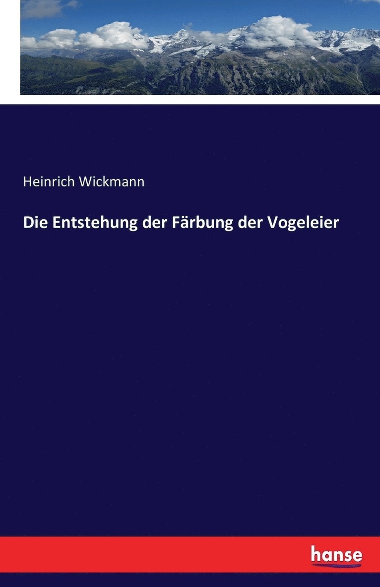 Die Entstehung der Frbung der Vogeleier 1