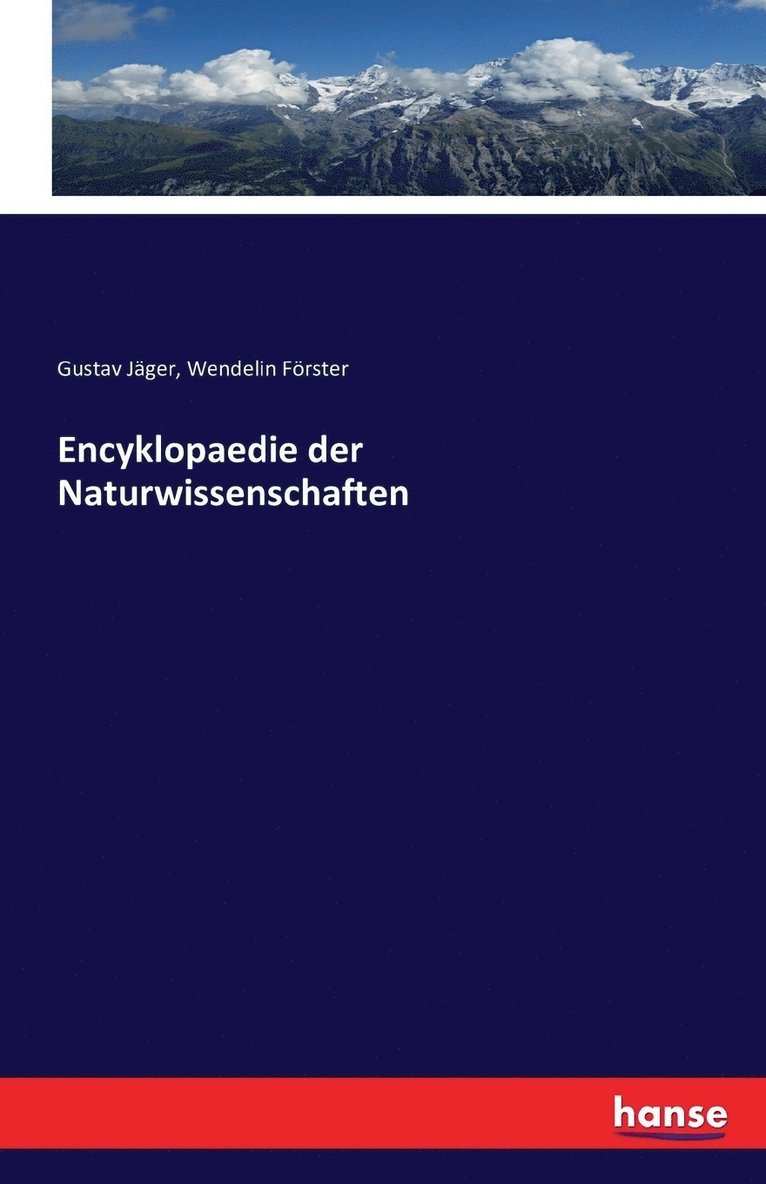 Encyklopaedie der Naturwissenschaften