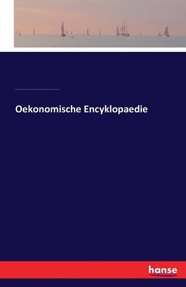 bokomslag Oekonomische Encyklopaedie