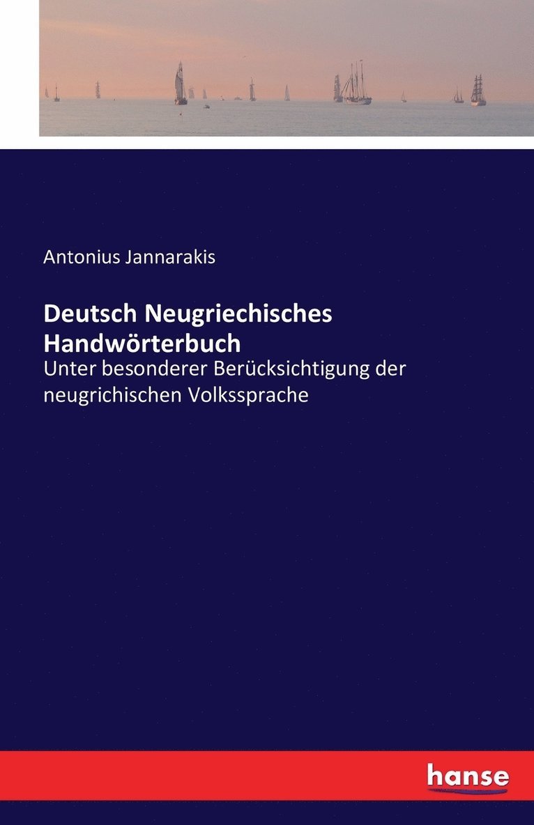 Deutsch Neugriechisches Handwrterbuch 1