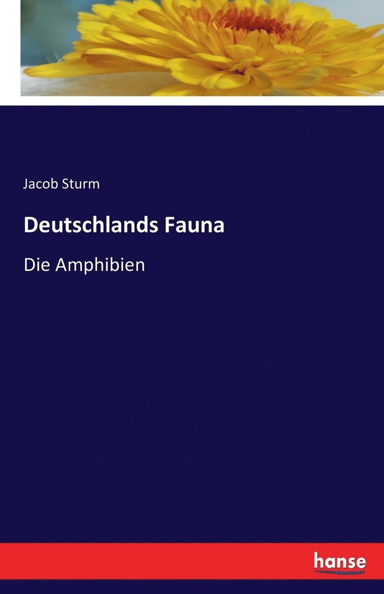 Jacob Sturm - Deutschlands Fauna, Häftad