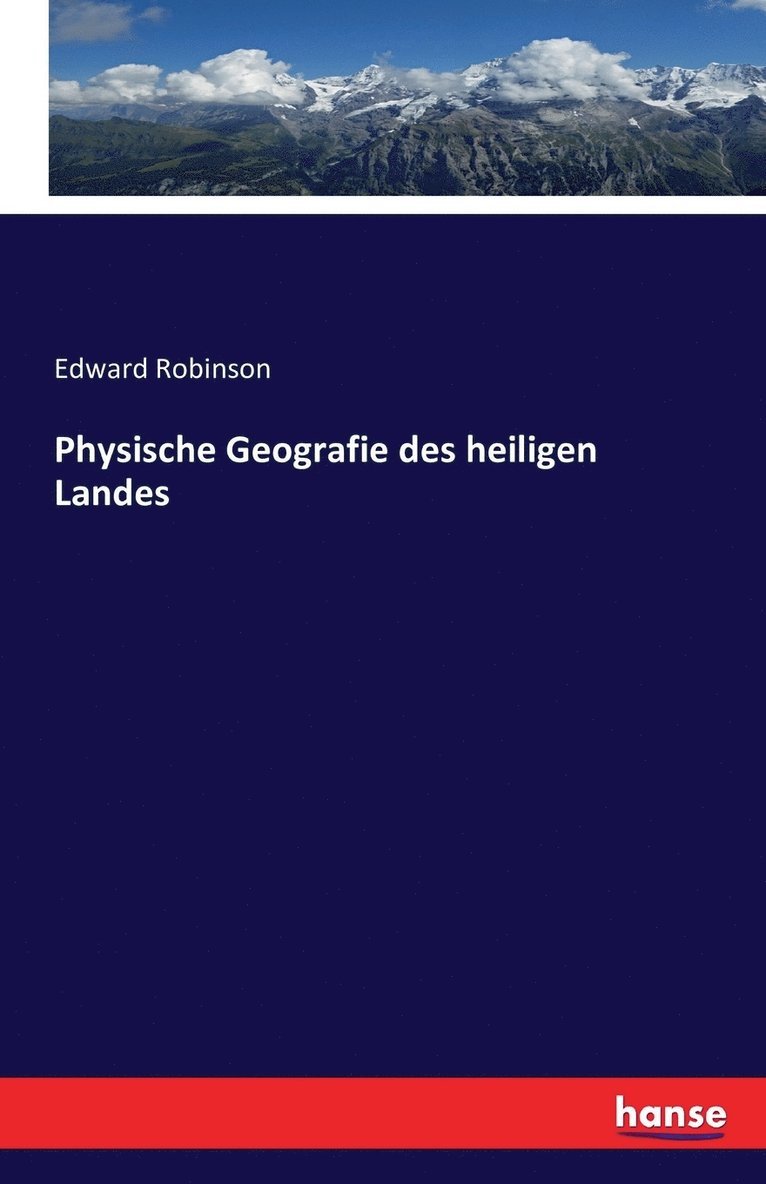 Physische Geografie des heiligen Landes 1