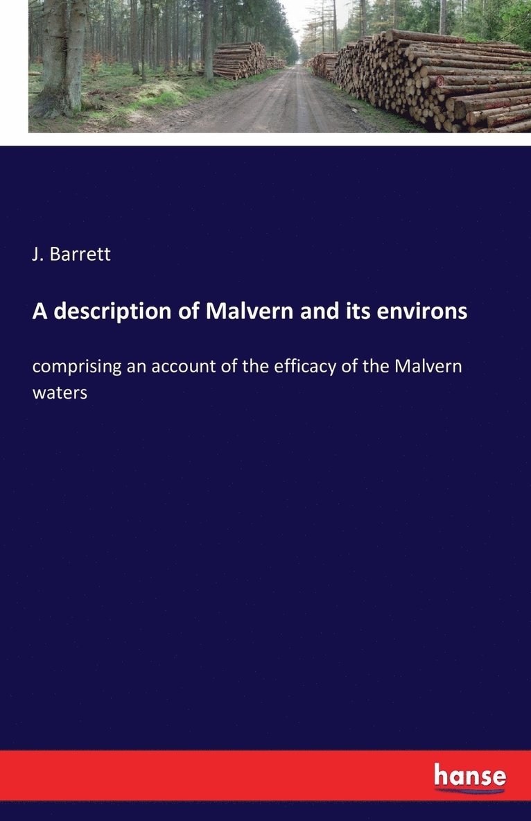 description of Malvern and its environs
