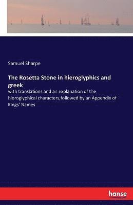 Rosetta Stone in hieroglyphics and greek