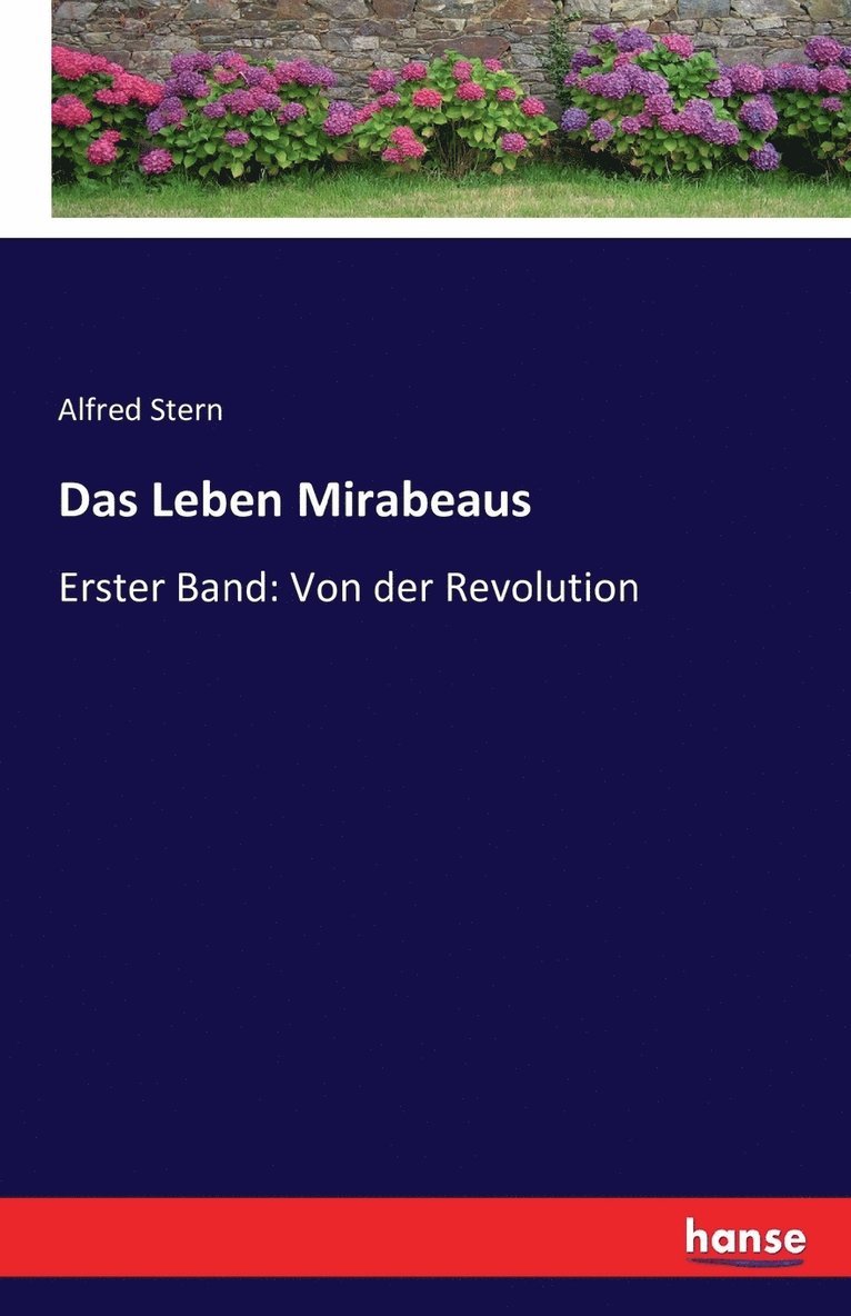 Alfred Stern - Leben Mirabeaus, Häftad