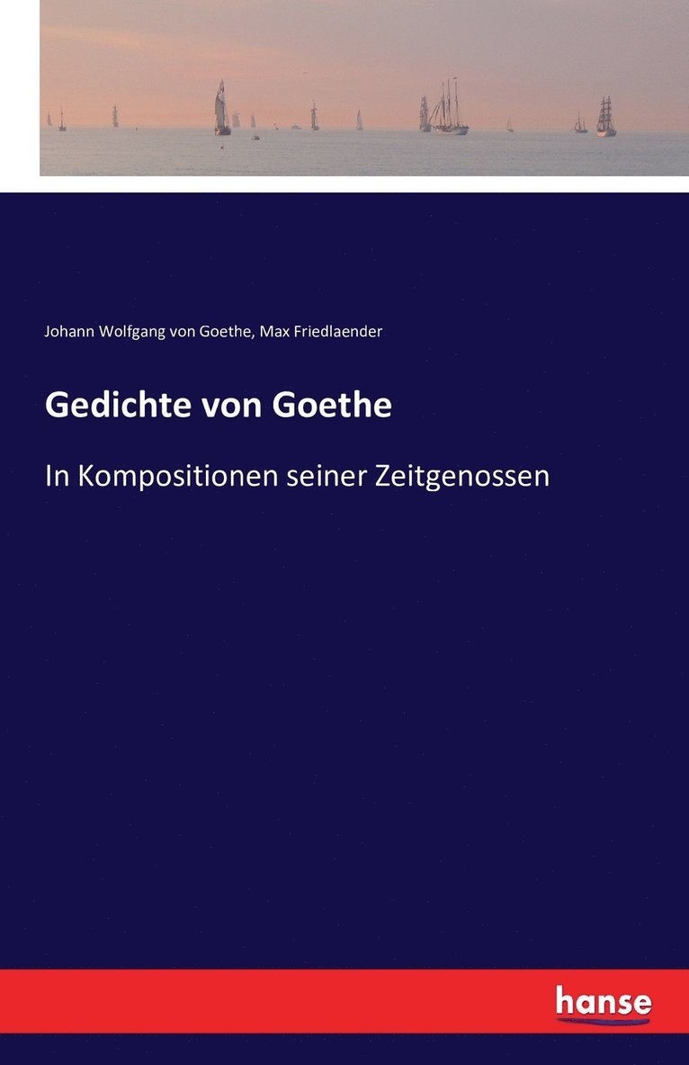 Gedichte von Goethe 1