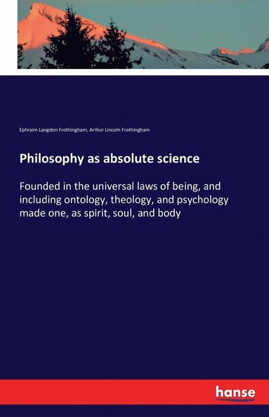 bokomslag Philosophy as absolute science