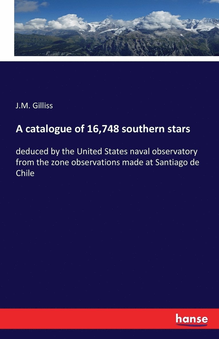 A catalogue of 16,748 southern stars 1