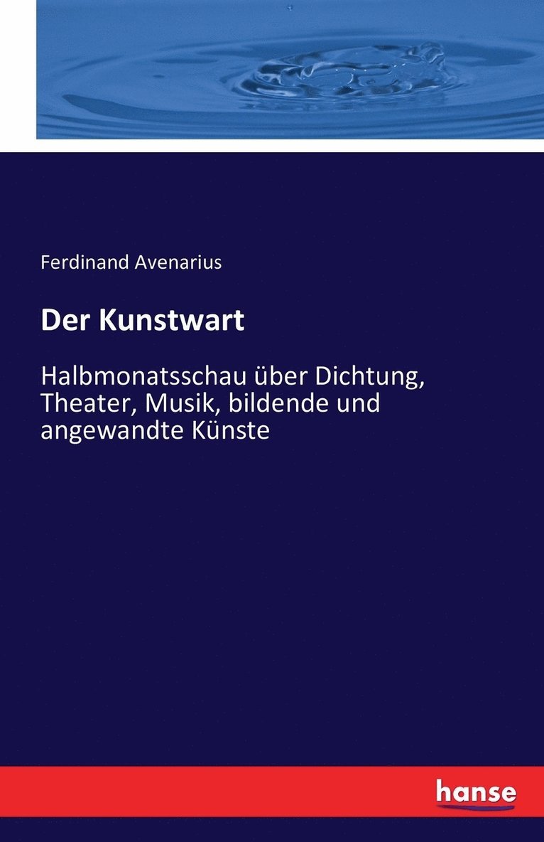 Der Kunstwart 1