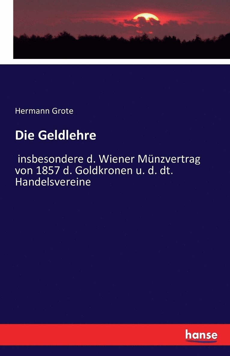 Die Geldlehre 1