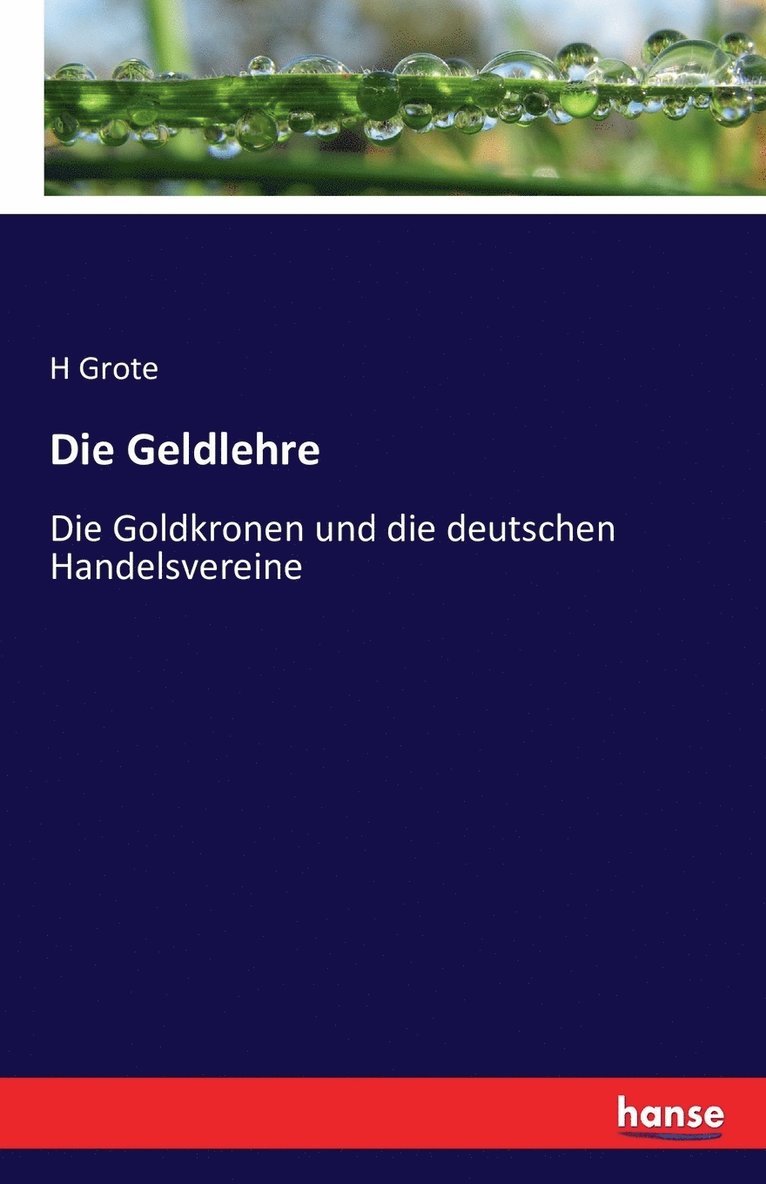 Die Geldlehre 1