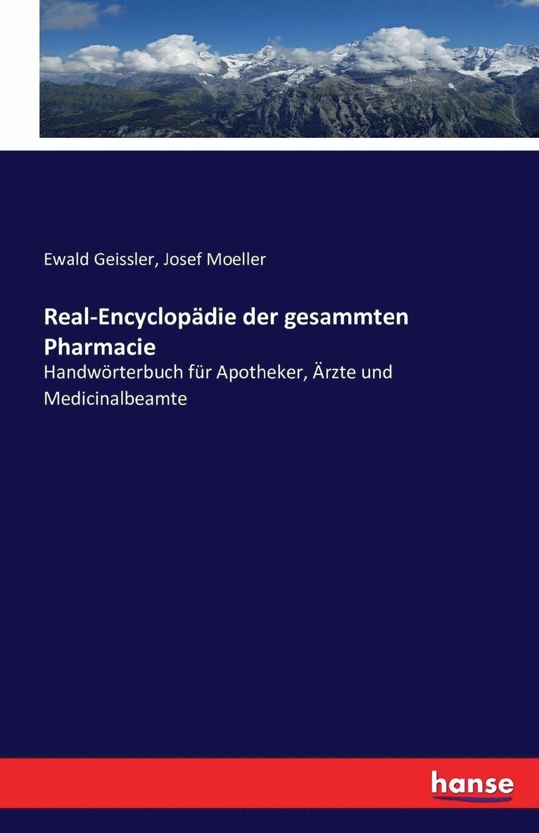 Real-Encyclopdie der gesammten Pharmacie 1